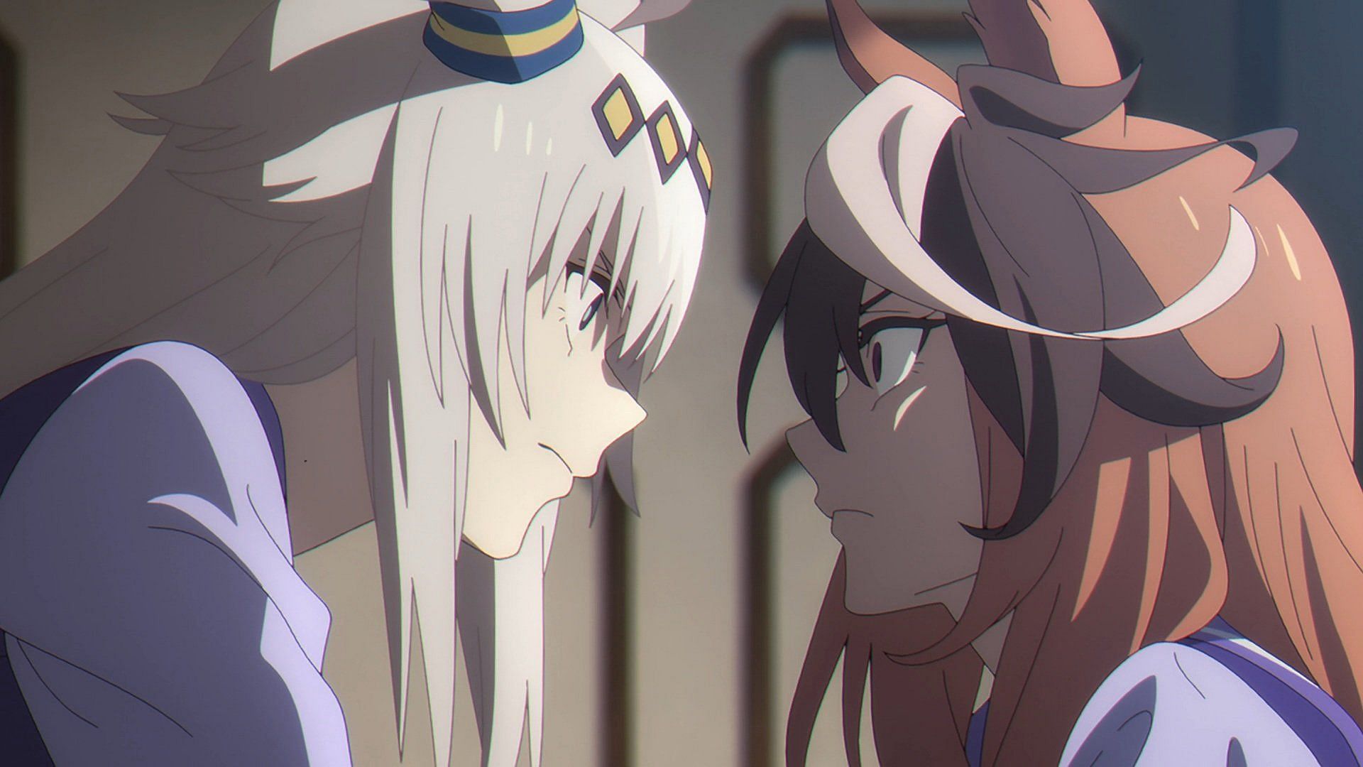 Oguri and Symboli Rudolf as seen in the anime (Image via Cygames)